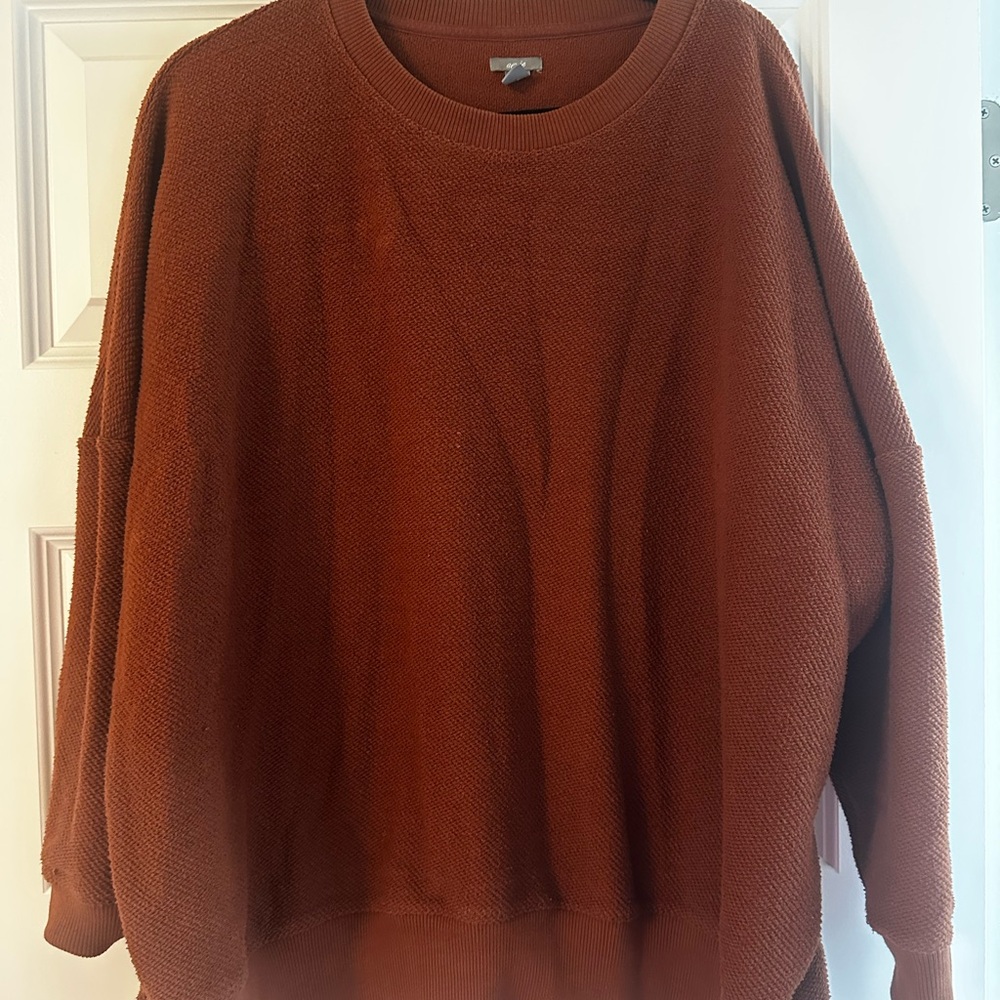 Aerie Warm Rust Knit Sweater